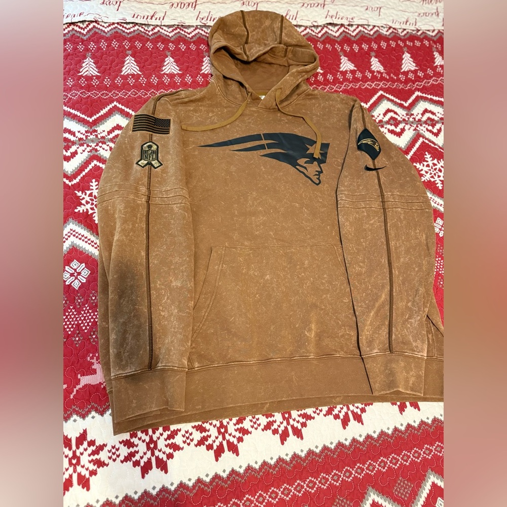 NEW Nike New England Patriots NFL Salute To Service Sideline Hoodie Mens XXL